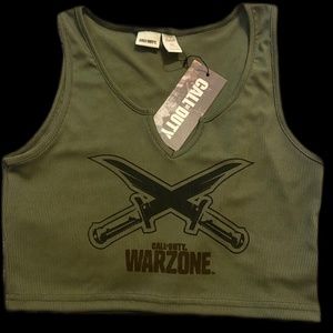 Romwe Activision Call of Duty Crop Top
